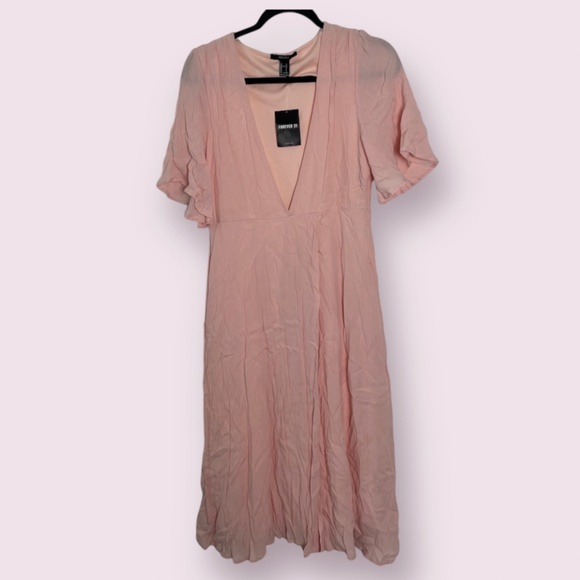 Peasant Cottage Core Fairy Princess V Picnic Summer Chic Girly Classy Maxi Dress - Picture 1 of 8